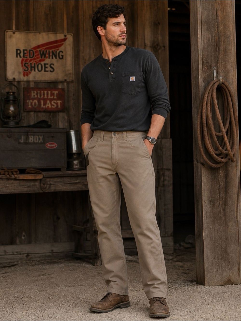 Wrangler Khaki Work Pants NWT Men’s 40X30  Durable Utility Straight